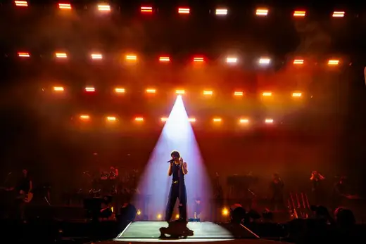 Shawn Mendes live op het podium